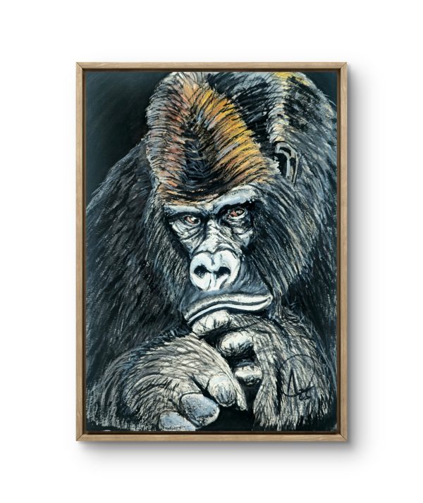 Contemplating Gorilla Print